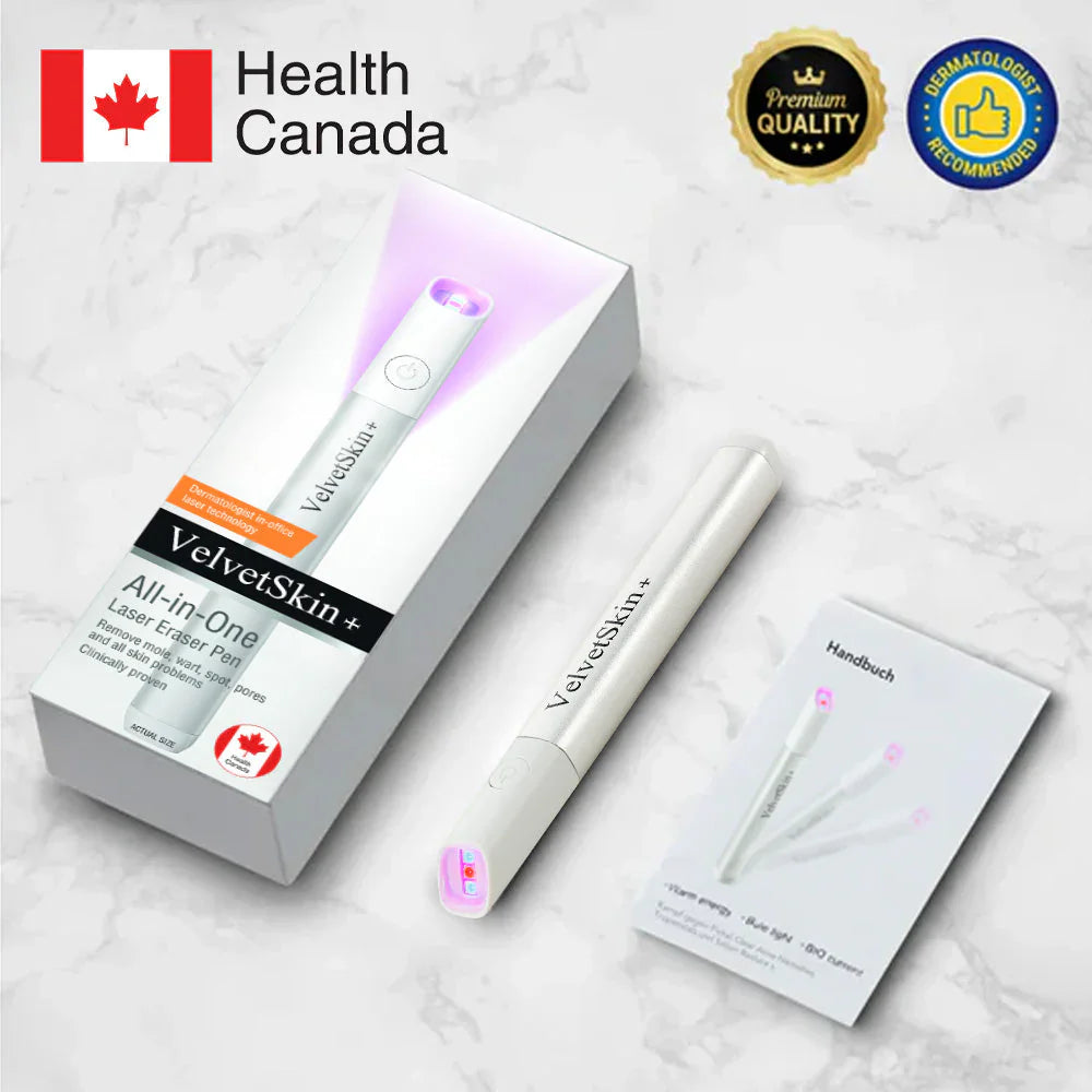 🇨🇦 Bikenda® VelvetSkin+ All-in-One Laser Eraser Pen(Powered by CO₂ laser technology – effectively removes moles, warts, skin tags, pigmentation spots, and other skin imperfections)